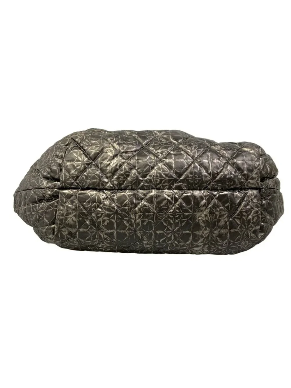 Chanel Tote Melrose Cabas Black Silver Chain